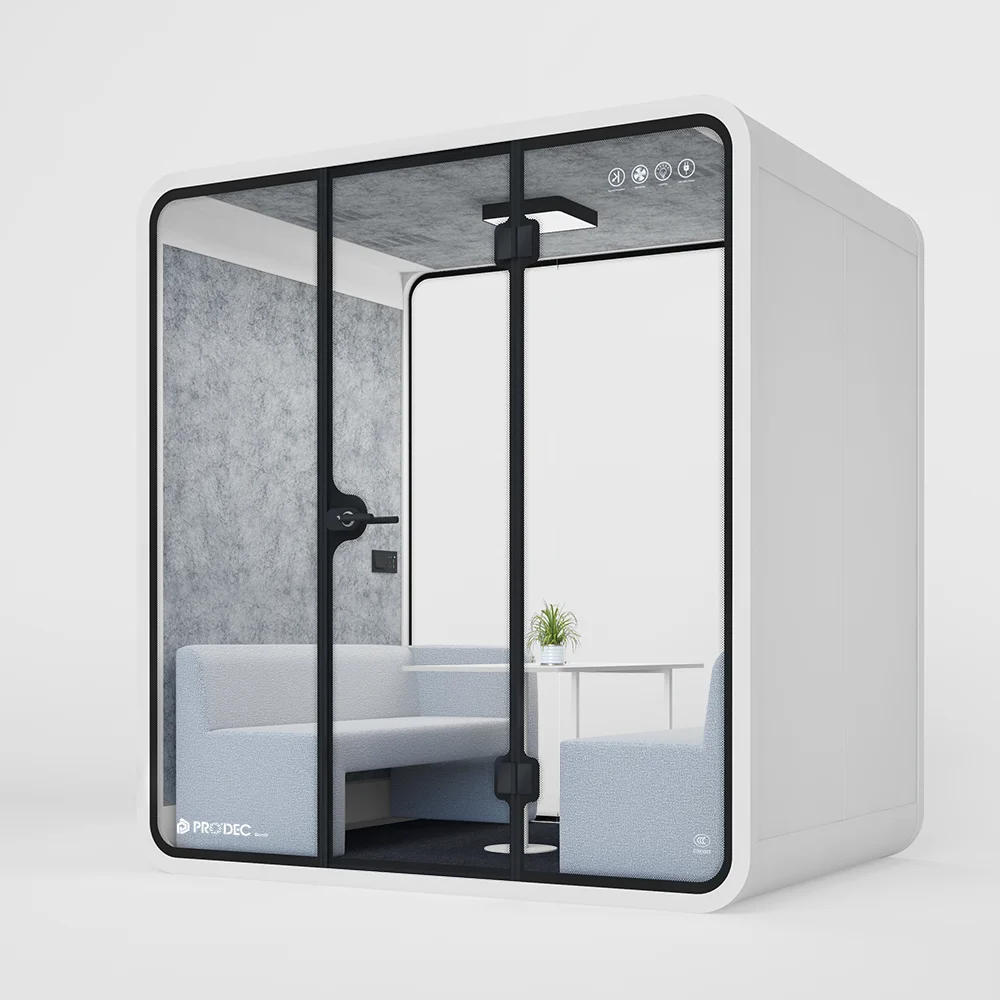 L size meeting pod souproof booth for 4 pax