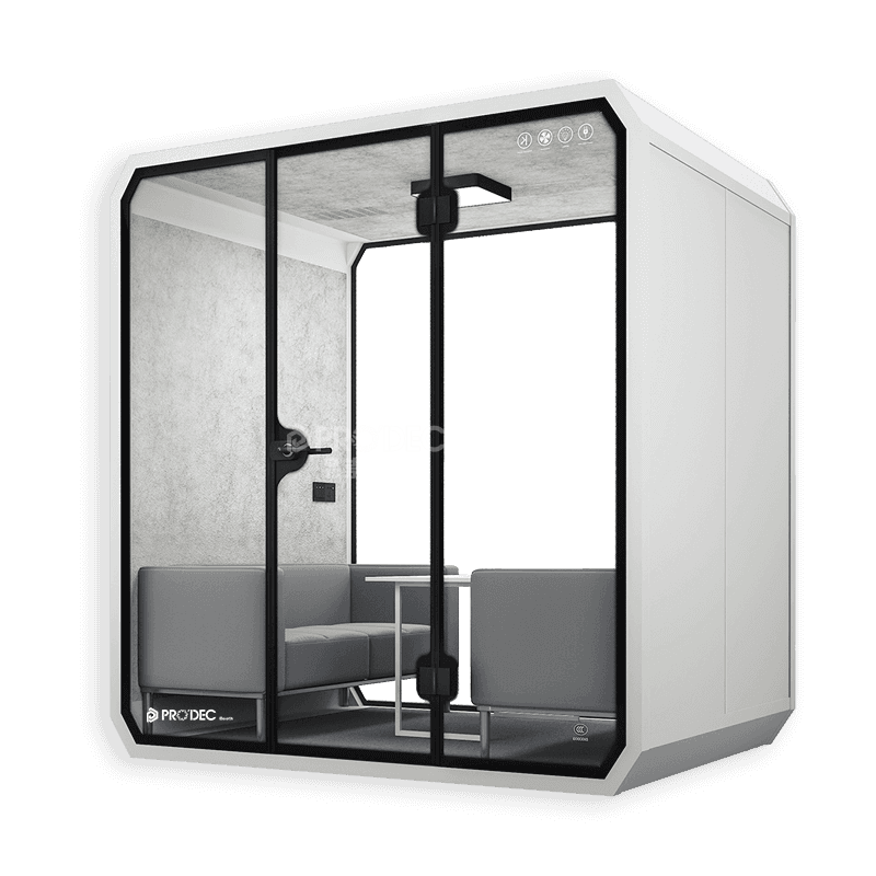 L size meeting pod souproof booth for 4 pax